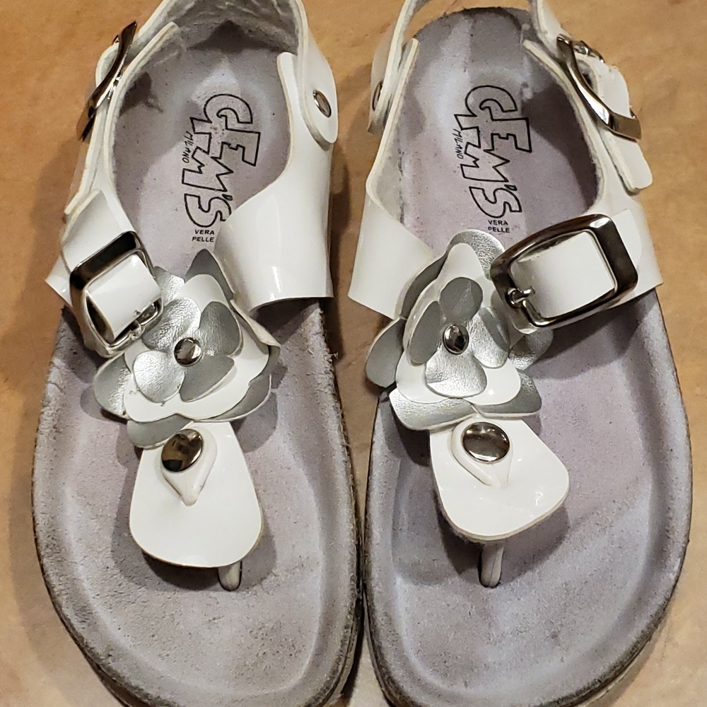 Gems white sandal